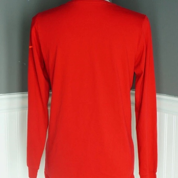 Nike ELITE 🎉HP🎉 Dri-Fit Red Long Sleeve Top - Picture 3 of 5
